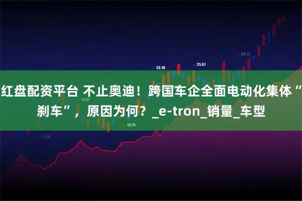 红盘配资平台 不止奥迪！跨国车企全面电动化集体“刹车”，原因为何？_e-tron_销量_车型
